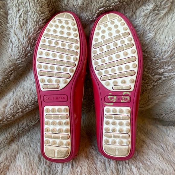 Cole HAAN Grant LT Marquis Pink Women’s 5.5 Preppy Patent Leather Loafers - Picture 7 of 8